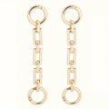 Replacement Chain Bag Strap Extender with Pendant – 2 Pack Bag Strap Extender Qme 2pcs