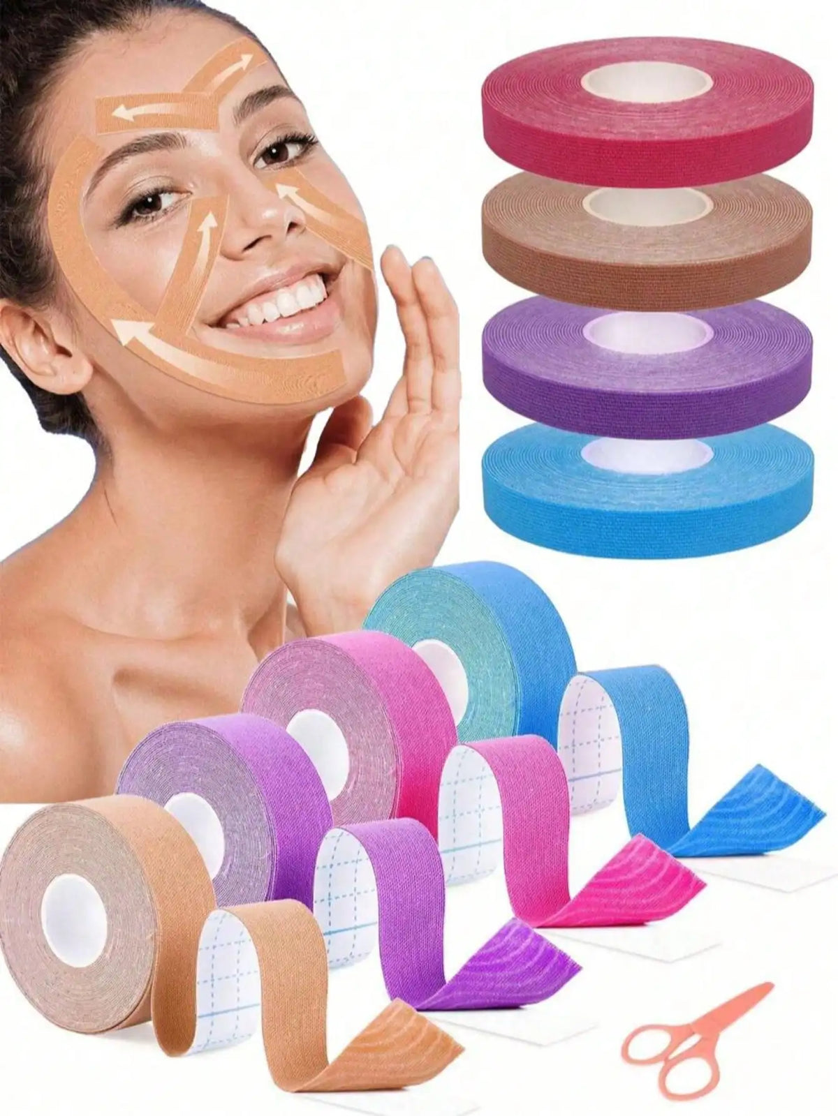 Facial Lifting Patch – Seamless Elastic Tape for Firmer Skin Facial Lifting Tape Qme