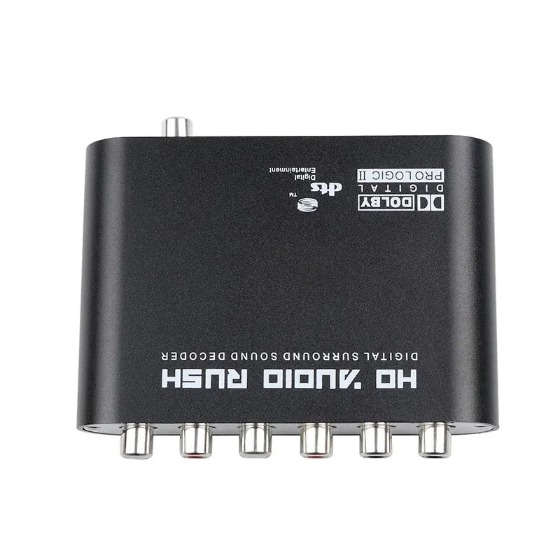 DTS AC3 Digital to Analog Audio Converter 5.1 Channel Decoder Audio Decoder Converter Qme