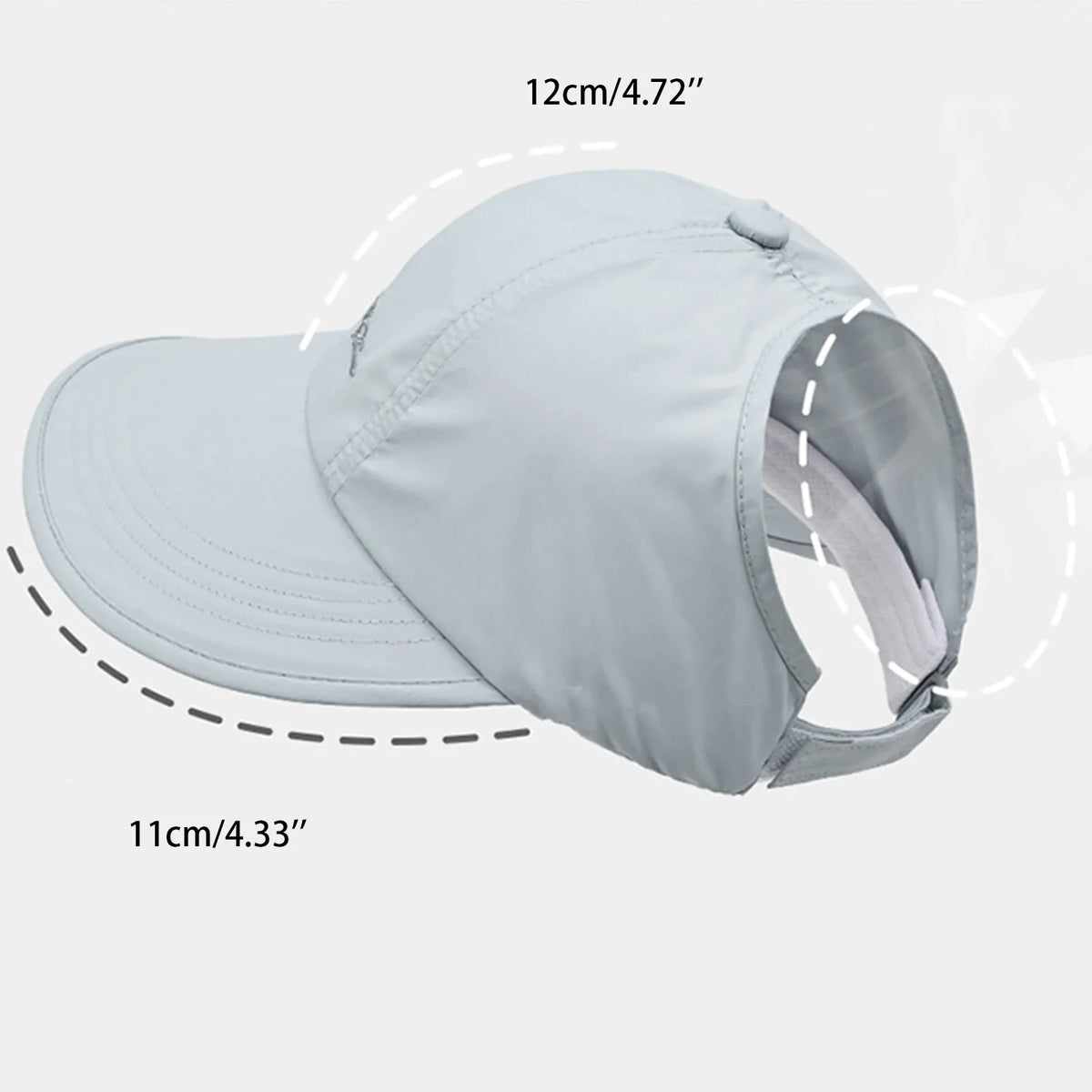 Solid Wide Brim Baseball Cap – Lightweight Unisex Outdoor Hat Wide Brim Baseball Cap Qme