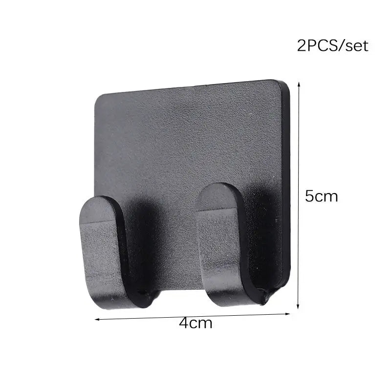 Wall-Mount Razor Holder Hook – No-Punch Shaver Shelf Razor Wall Hook Qme 2PCS