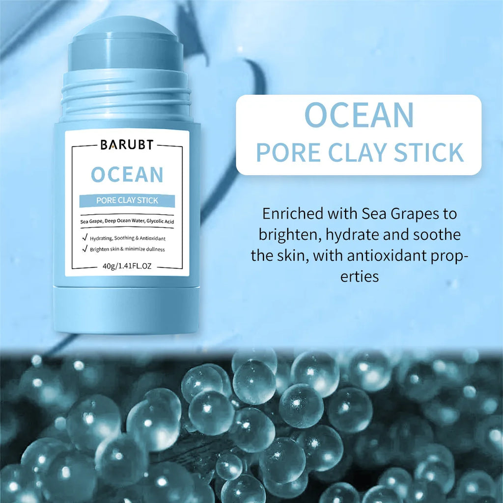 Mugwort Clay Mask Stick – Pore Cleansing Korean Skin Care Clay Face Mask Qst