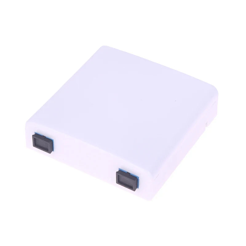 2-Port Fiber Optic Junction Box 86-Type ABS White Terminal Fiber Optic Terminal Box Qme white