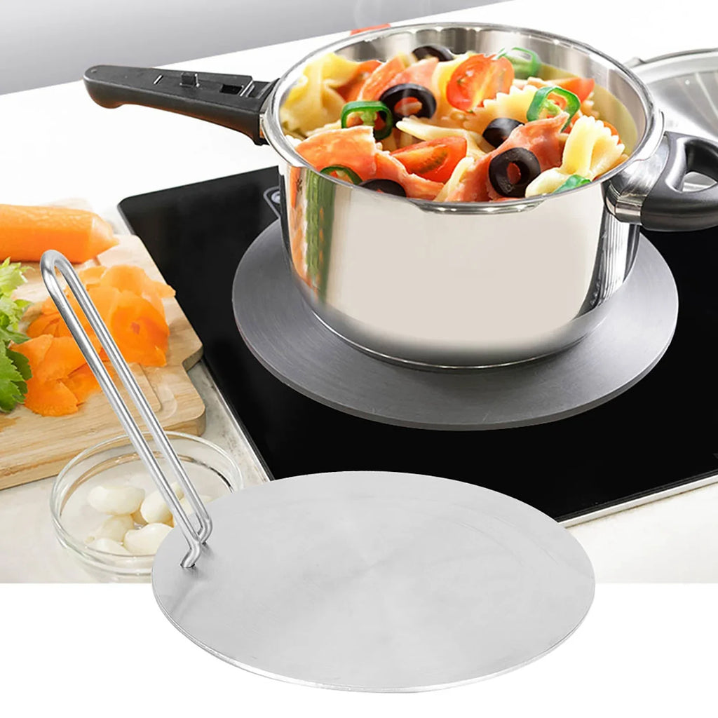 Stainless Steel Heat Diffuser Induction Plate Adapter 20cm Heat Diffuser Plate Qme