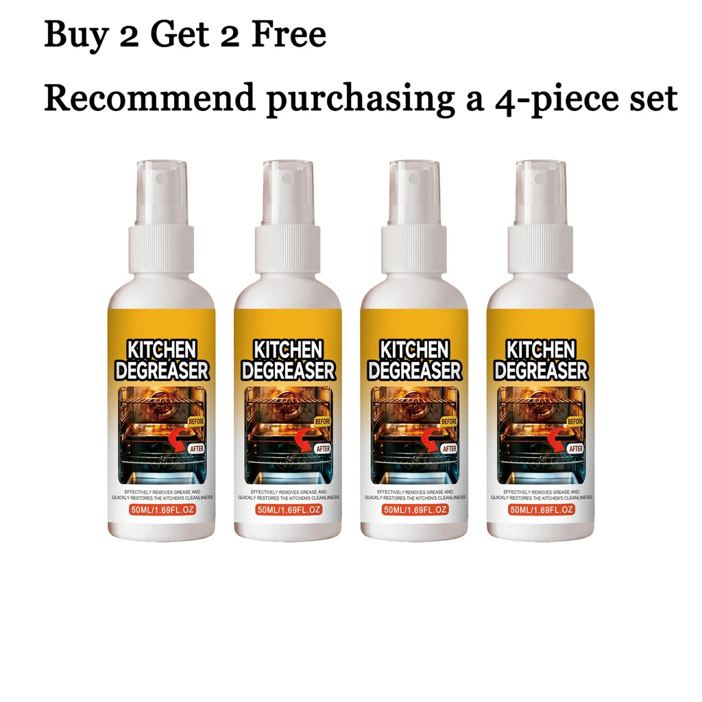 50ml Kitchen Degreaser Spray – Deep Clean & Restore Gloss Kitchen Degreaser Spray Qst 4 pcs