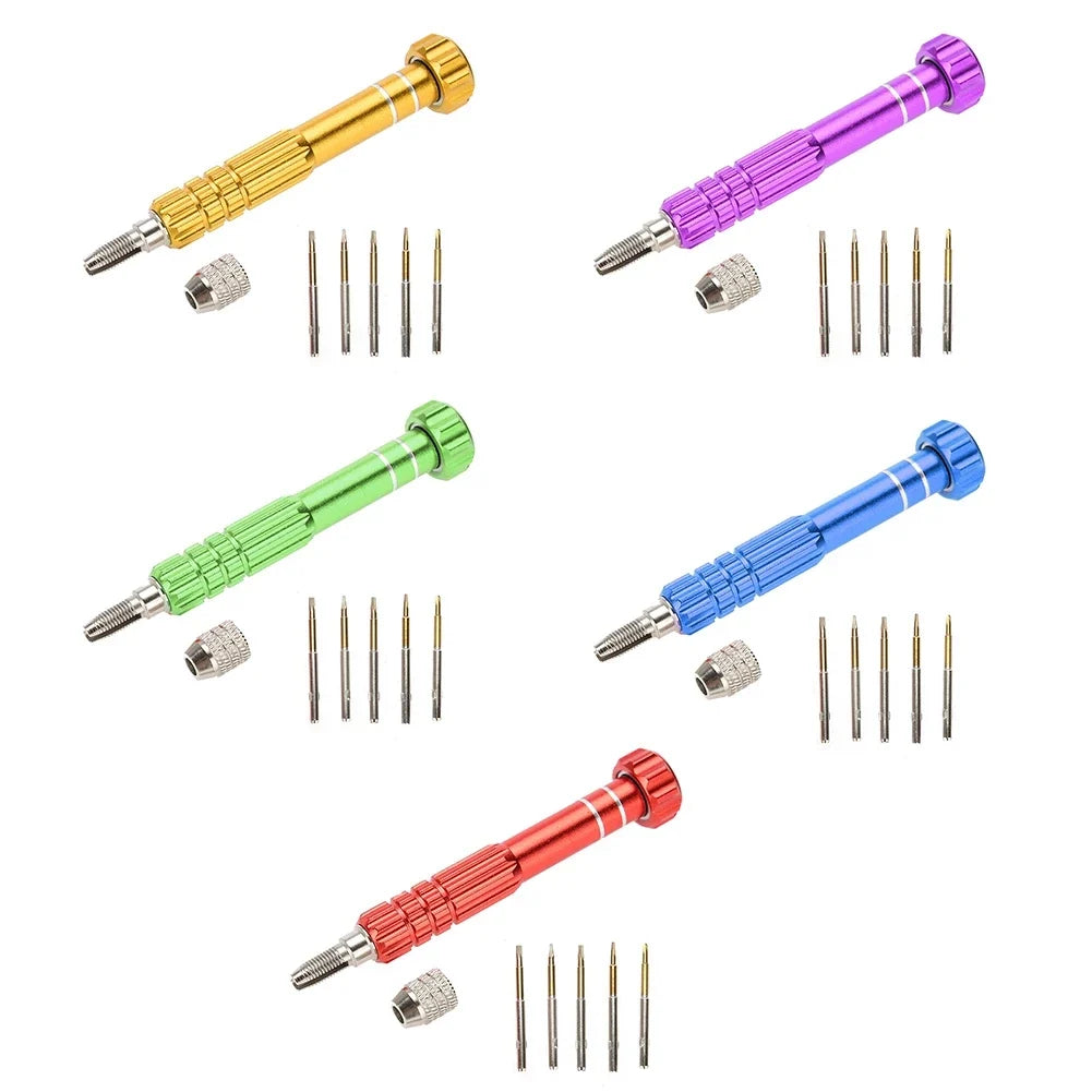 Precision Screwdriver Set – 5-Bit Kit for Watches, Phones & Glasses Precision Screwdriver Set Qme