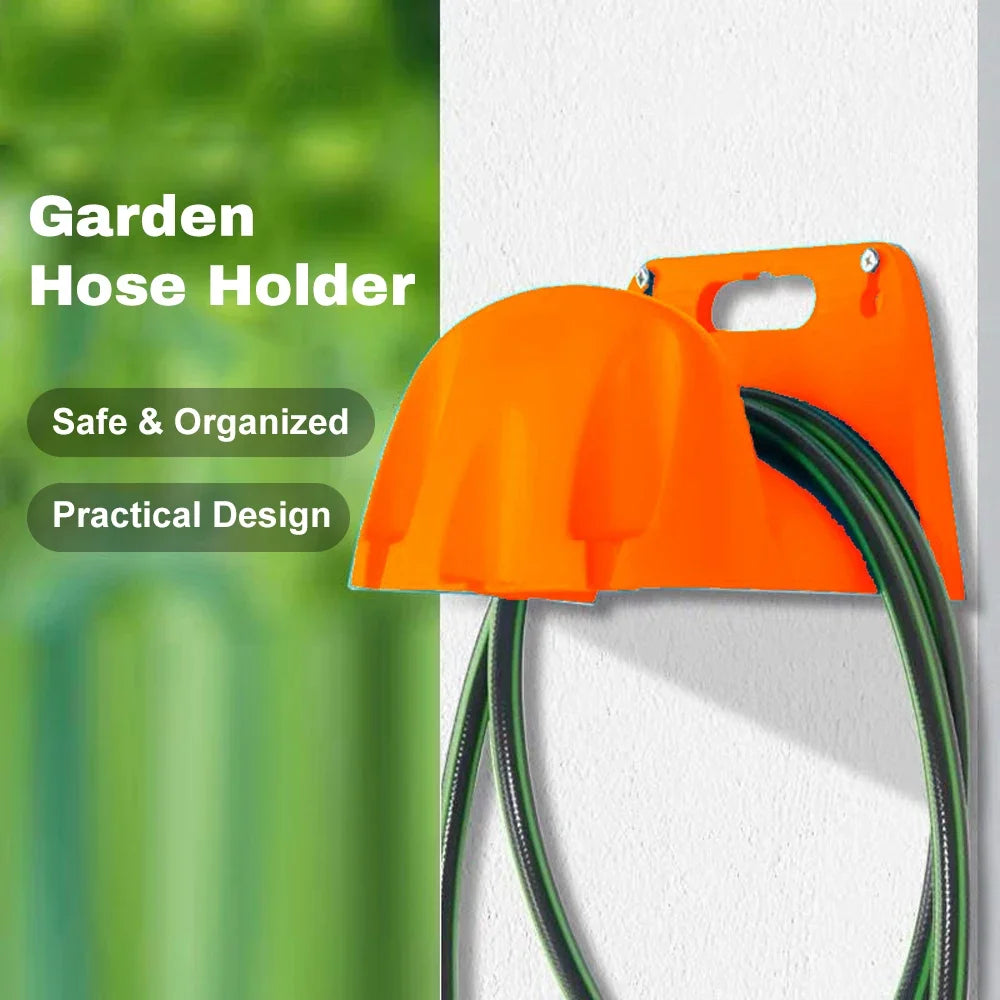 Heavy Duty Wall Mounted Garden Hose Holder & Organizer Hose Holder Qme