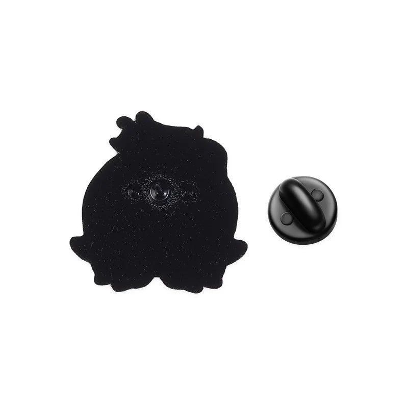 Cute Blue Monster Enamel Lapel Pin – Cartoon Badge Enamel Lapel Pin Qme