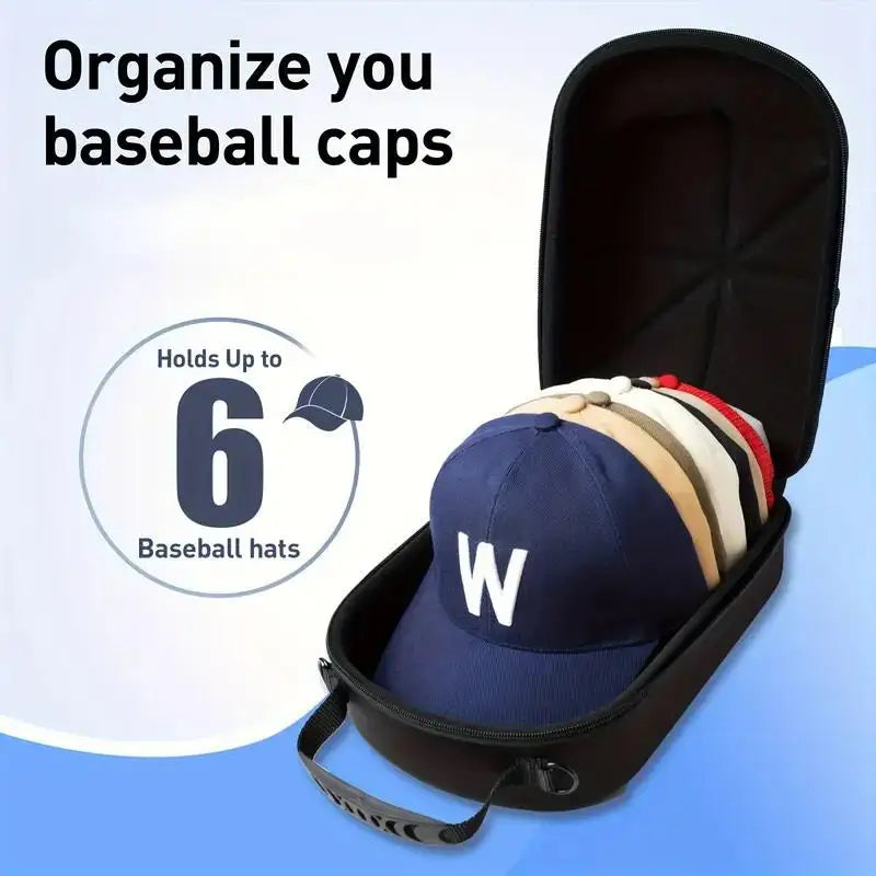 Baseball Cap Travel Bag – EVA Hard Shell Hat Carrier Case Hat Carrier Case Qme