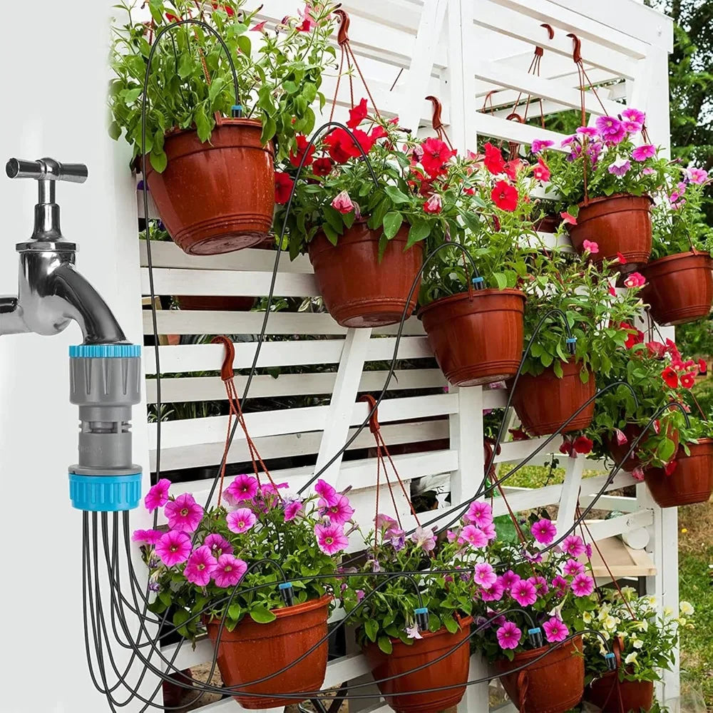 Automatic Drip Irrigation Kit – 10-Piece Garden Watering Nozzles Drip Irrigation Kit Qme