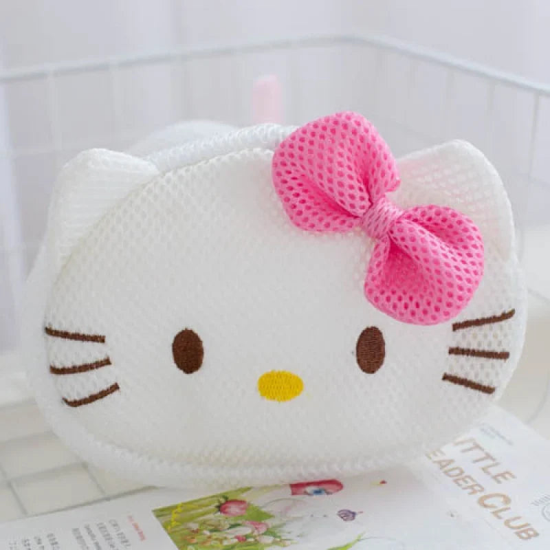 Hello Kitty Mesh Bra Laundry Bag – Lingerie Wash Bag Mesh Laundry Bag Qme