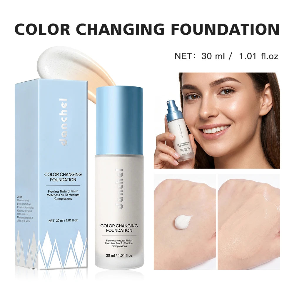 Color Changing Foundation – 12H Buildable Coverage Skin Tint Liquid Foundation Qst 01