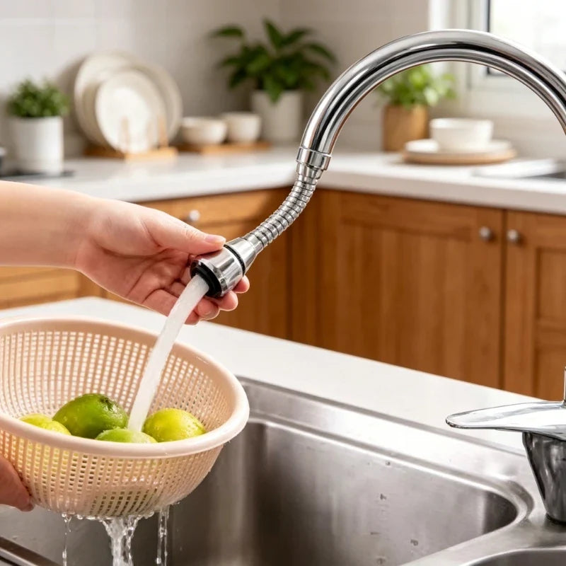 360° Rotating Faucet Sprayer Head | Water-Saving Tap Aerator Faucet Sprayer Head Qme