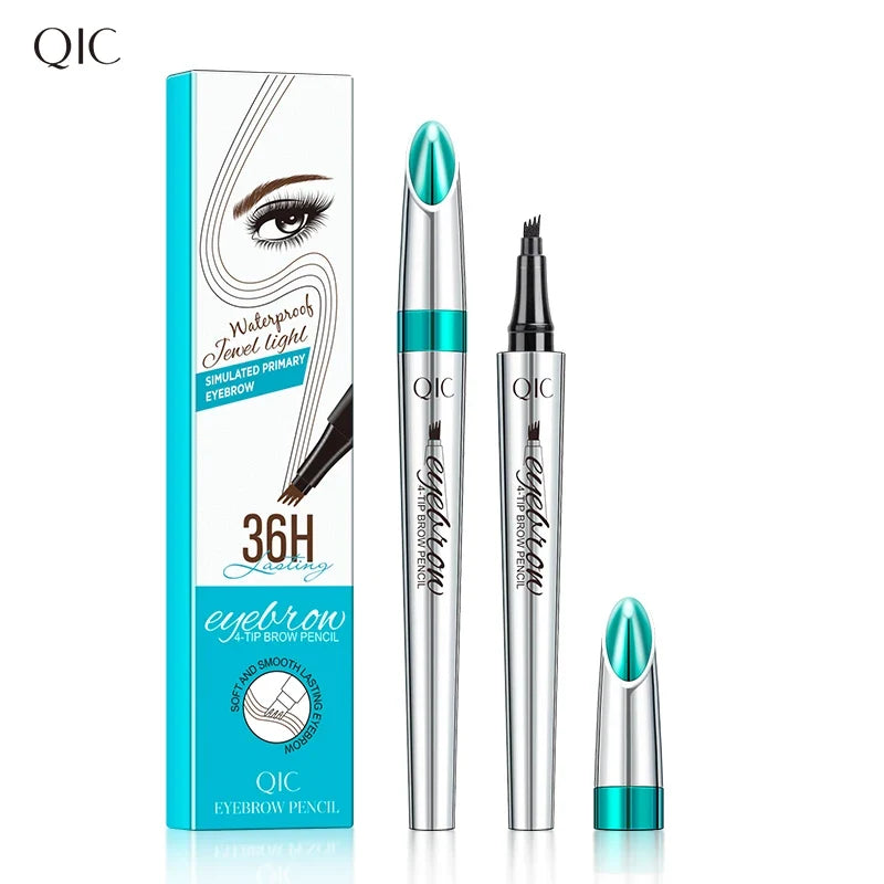 4-Point Liquid Eyebrow Pen – 5 Colors, Waterproof Brow Pencil Liquid Eyebrow Pen Qme