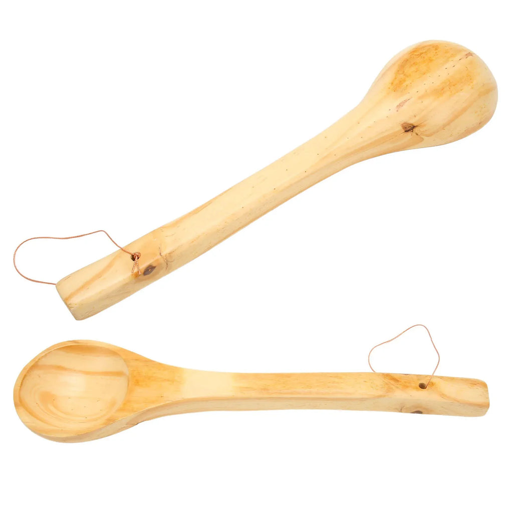 Wooden Sauna Ladle – Large Capacity Long Handle Scoop Wooden Sauna Ladle Qme