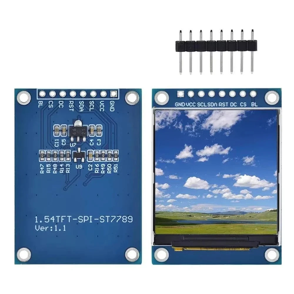 1.54" IPS TFT LCD Display Module 240x240 SPI ST7789 LCD Display Module Qme 1.54 Inch TFT