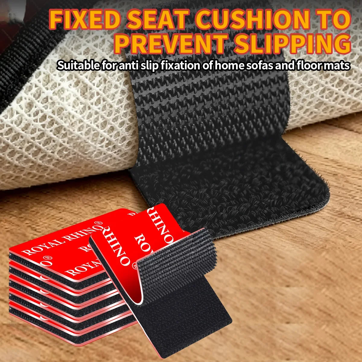 Self-Adhesive Hook & Loop Pads | DIY Floor Fasteners – 15 Colors Hook & Loop Fastener Pads Qme