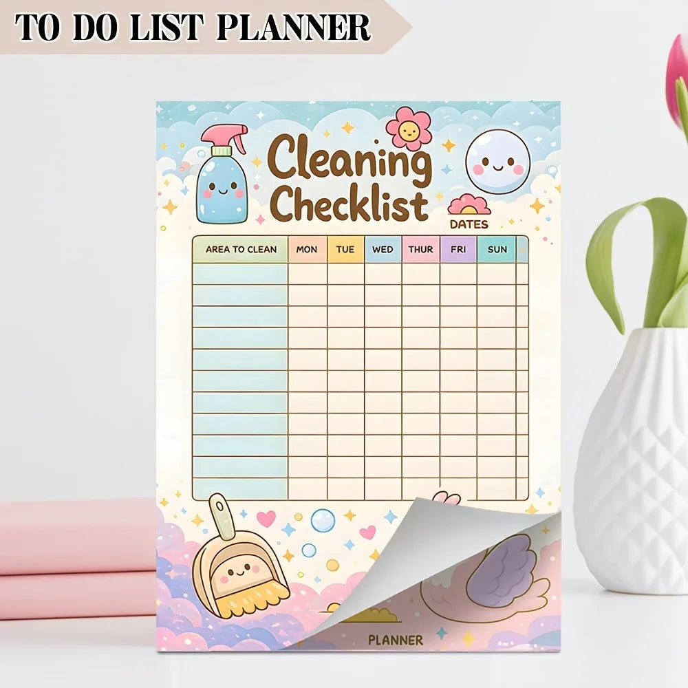 Aesthetic Undated Daily Planner Notebook | Personal Organizer Daily Planner Notebook Qme