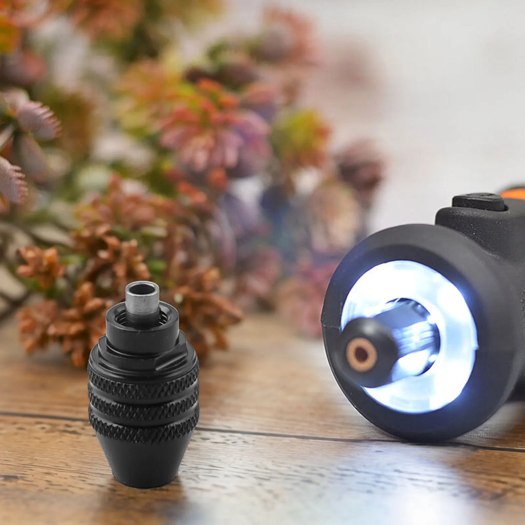 WORX WX106 Drill Chuck for Rotary Tools – Keyless 0.3–3.2mm Drill Chuck Adapter Qme