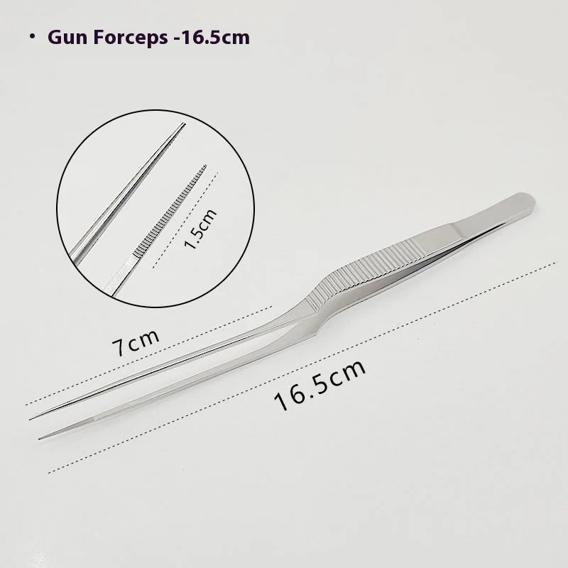 Stainless Steel Forceps Cleaning Kit – Ear, Nose & Throat Tool Grooming Forceps Kit Qme b
