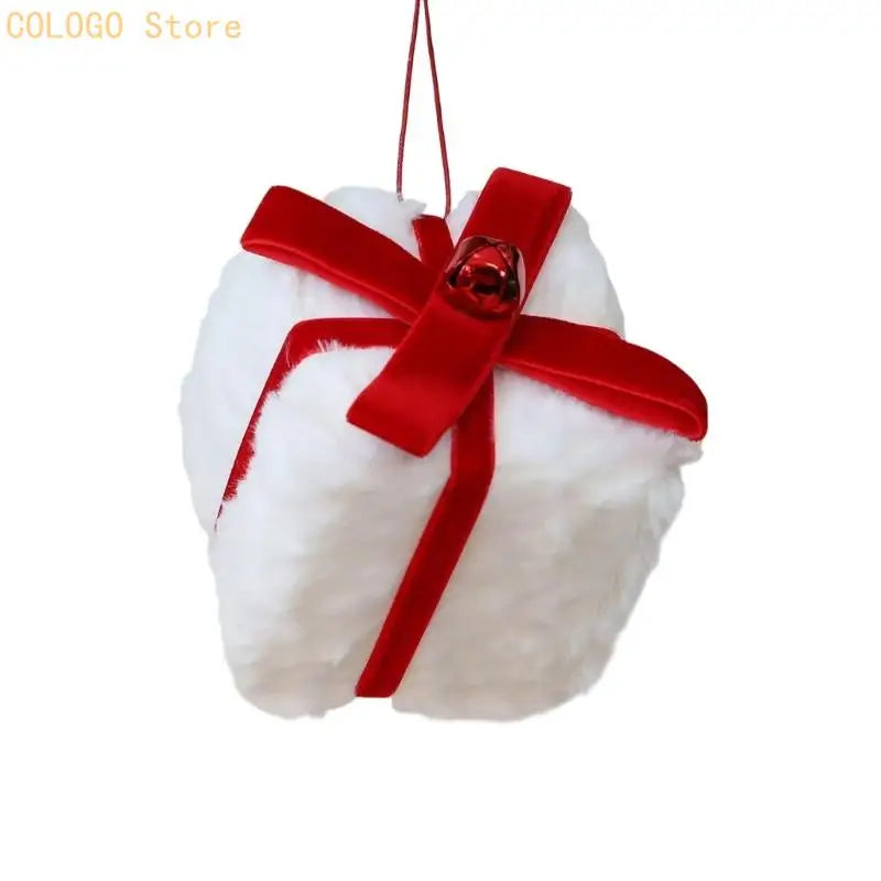 Soft Velvety Christmas Tree Hanging Ornaments | 3 Colors Christmas Tree Ornament Qme white gift bag China Mainland