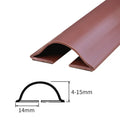 Silicone Self-Adhesive Door Gap Sealing Strip 15mm x 910mm Door Weatherstrip Seal Qme Brown