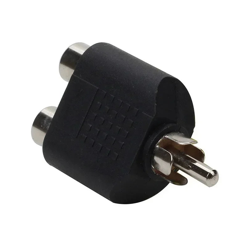RCA 1-to-2 Audio Cable Adapter Splitter | Zinc Alloy RCA Audio Adapter Qme