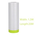 Pre-Taped Masking Film Drop Cloth Plastic Cover Sheets Masking Film Drop Cloth Qme 1.5