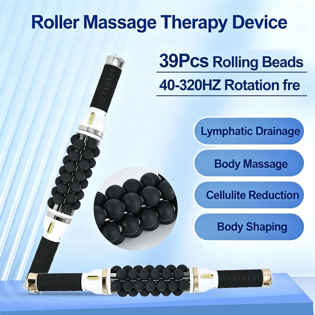 40W High-Frequency Rolling Bead Massager | Body Contouring Body Roller Massager Qst