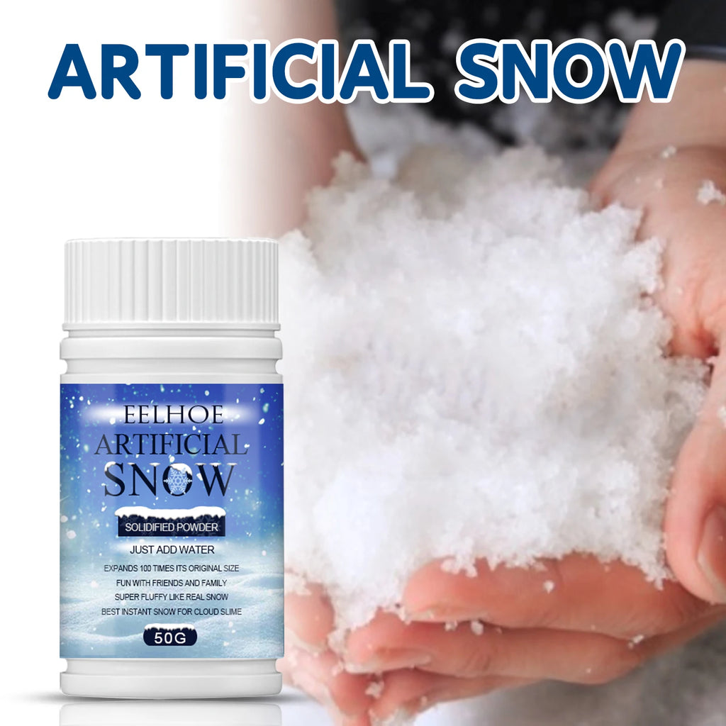 Artificial Snow Powder – Christmas Window & Indoor Decor Holiday Decoration Qst