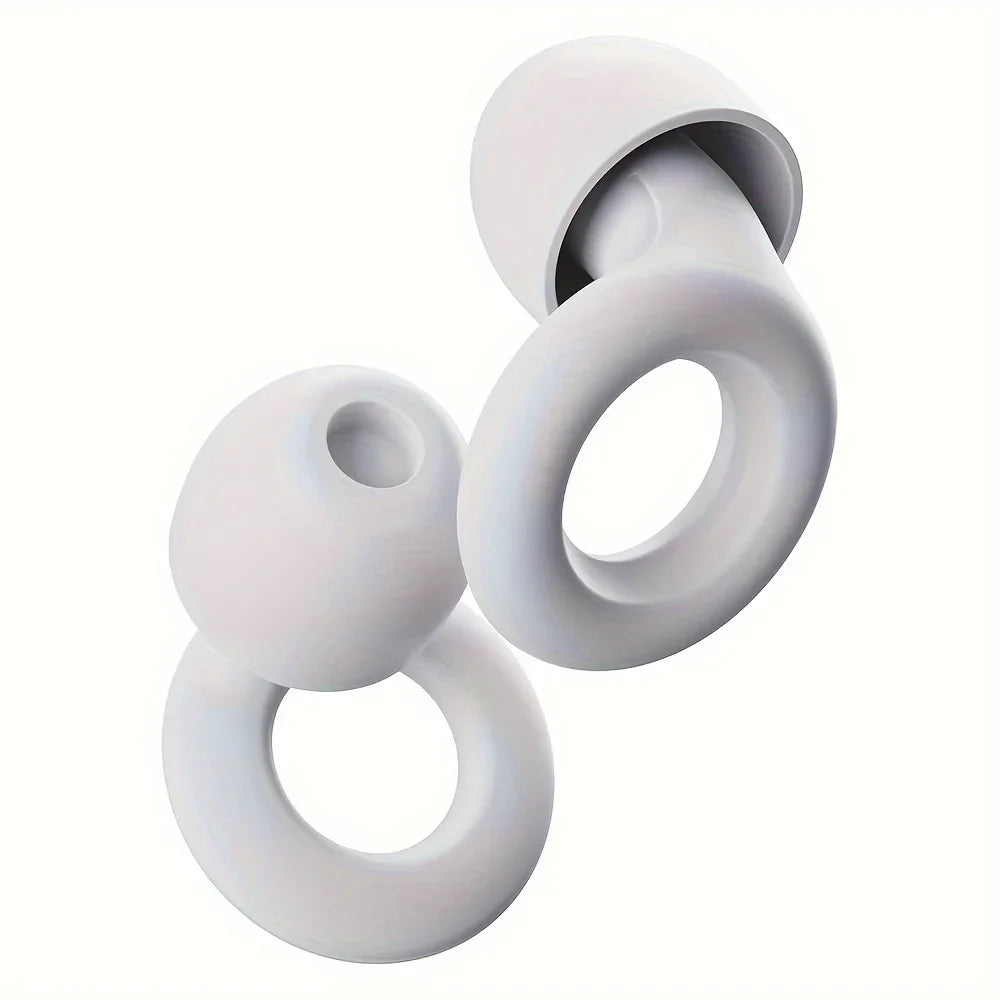 Soft Earplugs for Sleep, Swimming, Travel & Bathing Earplugs Qme White