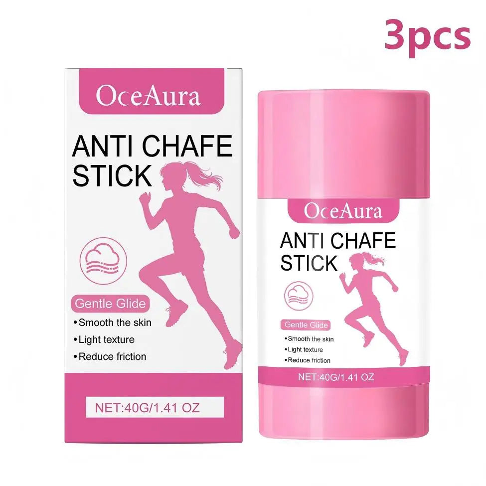 OceAura Anti-Chafe Stick – Coconut Oil & Vitamin E, 40g Anti-Chafe Skin Stick Qst 3pcs