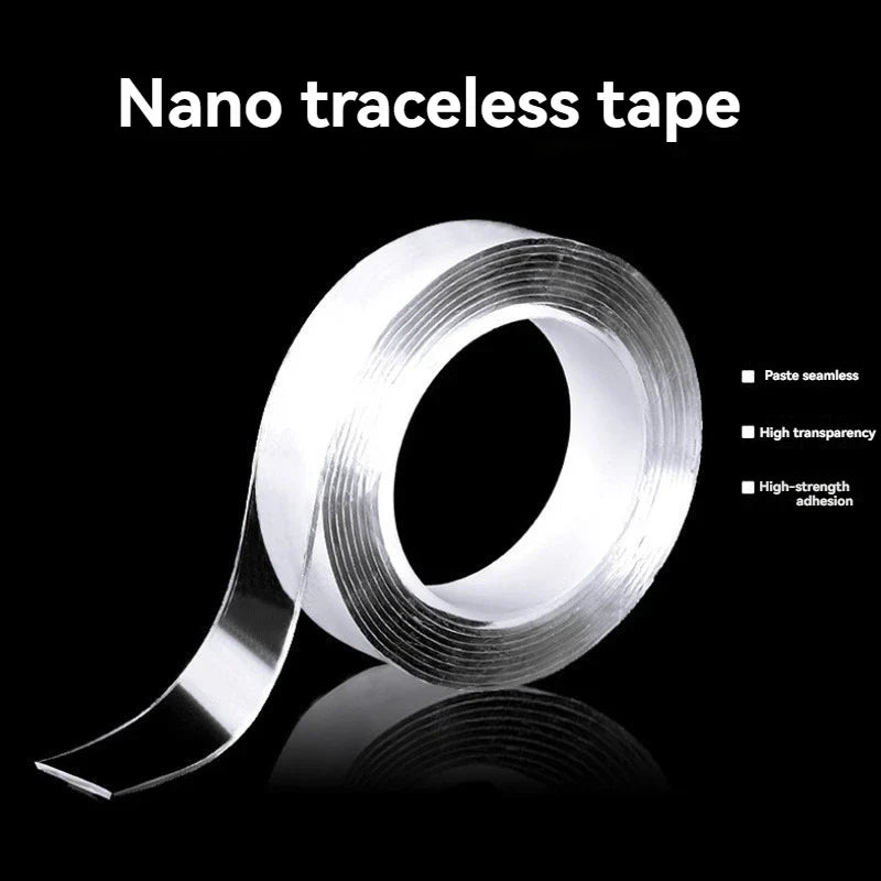 Nano Tape Double Sided Transparent Reusable Waterproof Adhesive Reusable Adhesive Tape Qme