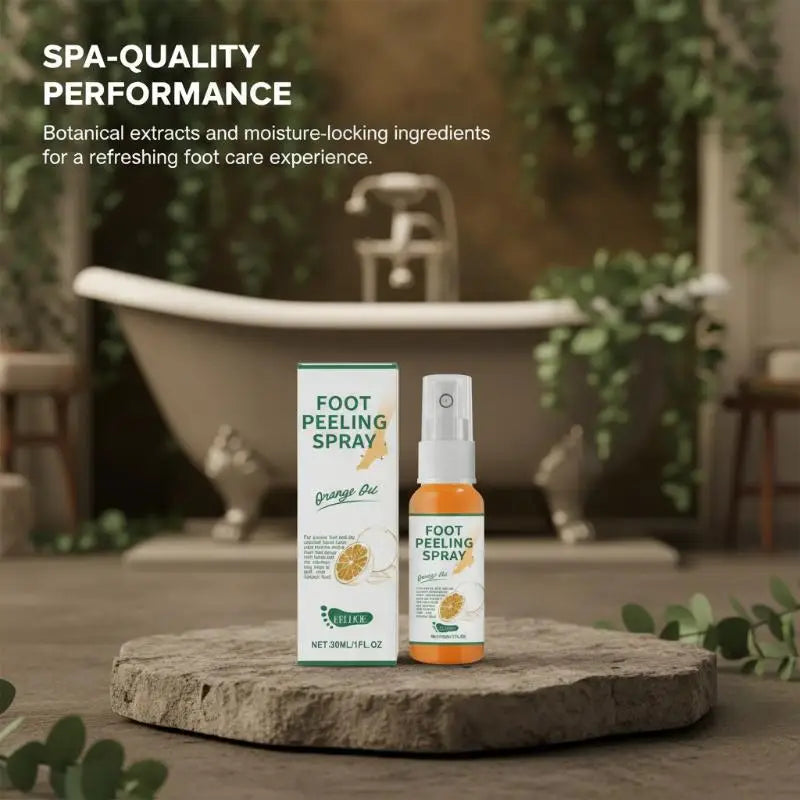Herbal Exfoliating Foot Cream Spray – Dead Skin & Heel Care Foot Exfoliating Spray Qme