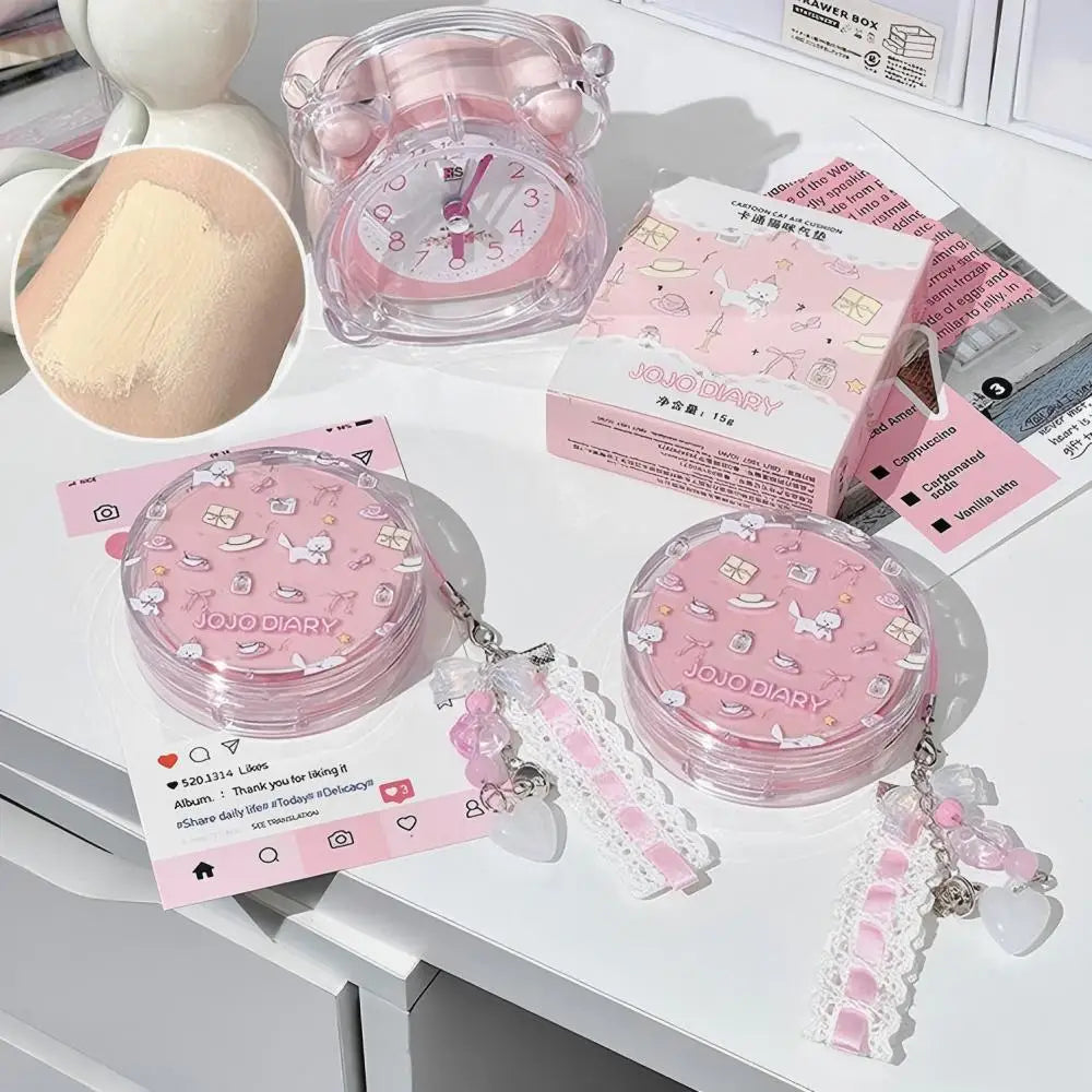 JOJO Diary Cat Air Cushion BB Cream – Long-Lasting Moisture Air Cushion BB Cream Qme
