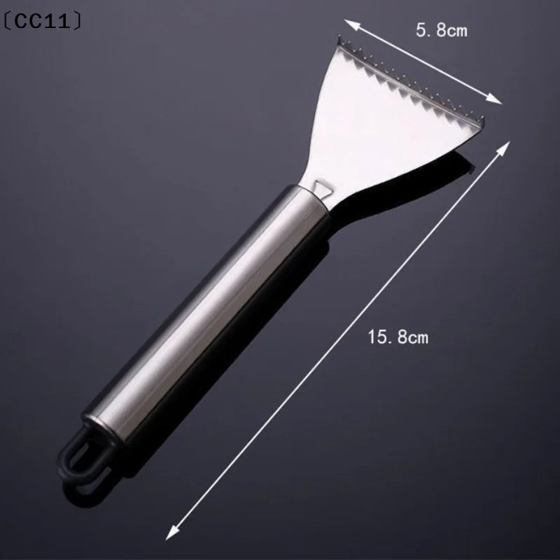 Stainless Steel Fish Scale Scraper & Bone Tweezers Tool Fish Scale Scraper Qme
