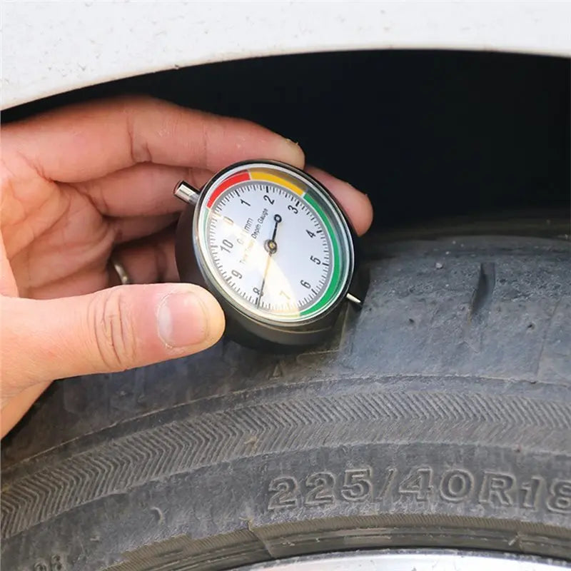 Tire Tread Depth Gauge – Stainless Steel Car Tire Monitor Tire Depth Gauge Qme