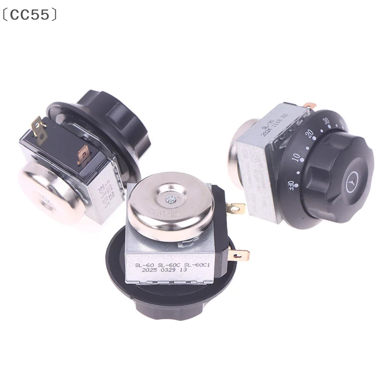 Mechanical Knob Timer Switch 60/90/120 Min with Bell 16A 250V Mechanical Timer Switch Qst