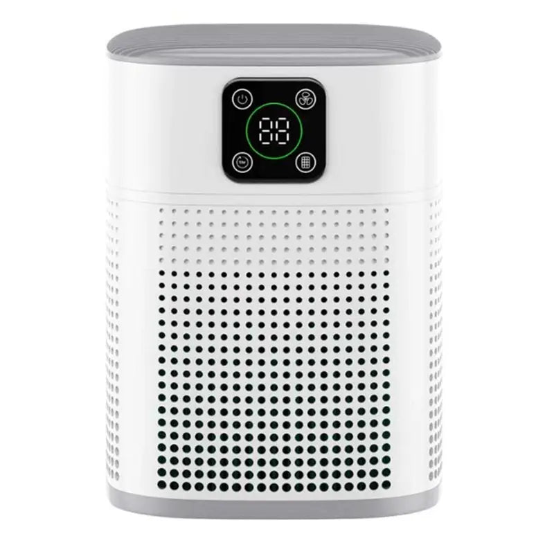 B15C H13 HEPA Air Purifier – Smart LCD, Quiet Bedroom Use HEPA Air Purifier Qst White 100V-240V EU Plug Type C