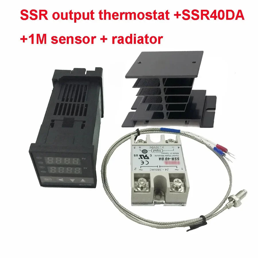 REX-C100 PID Temperature Controller – Relay & SSR, 0–1300°C PID Temperature Controller Qme