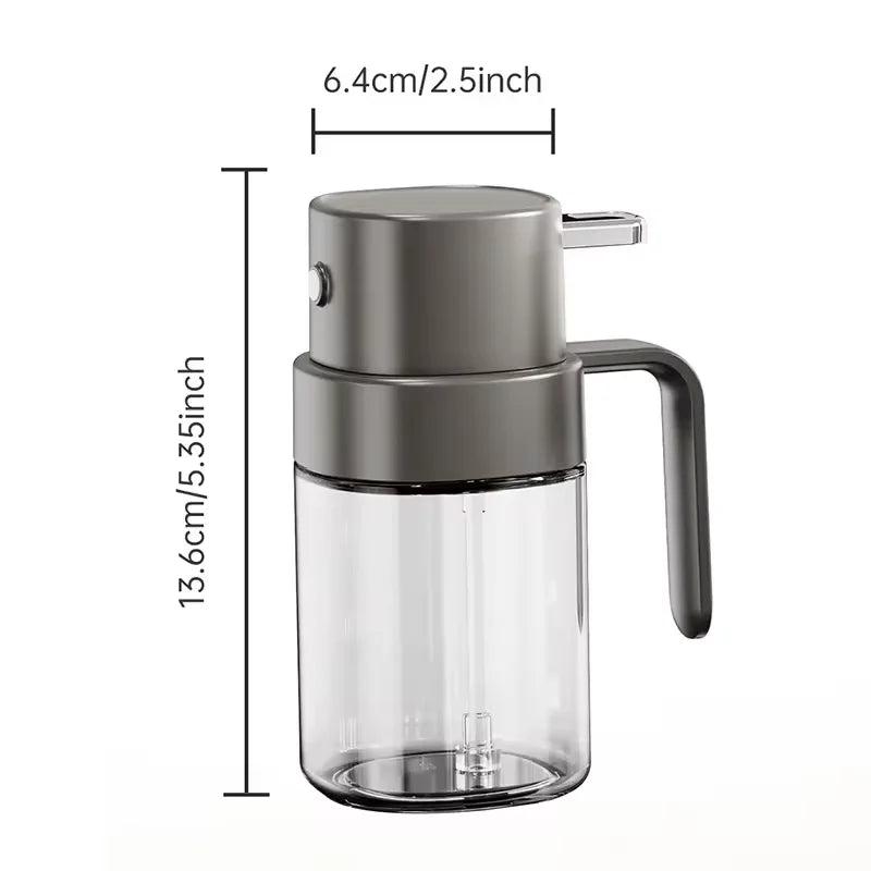 Glass Oil Sprayer Bottle 200ml – Fine Mist Press Dispenser Oil Mister Sprayer Qme