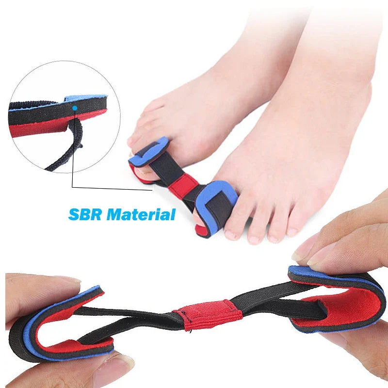 Pexmen Elastic Big Toe Separator Cushion Strap – Soft Rubber Toe Separator Cushion Qme