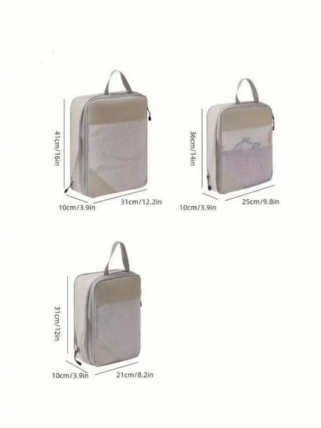 Travel Compression Bags – Lightweight Clothing Organizer Set Travel Packing Organizer Qme