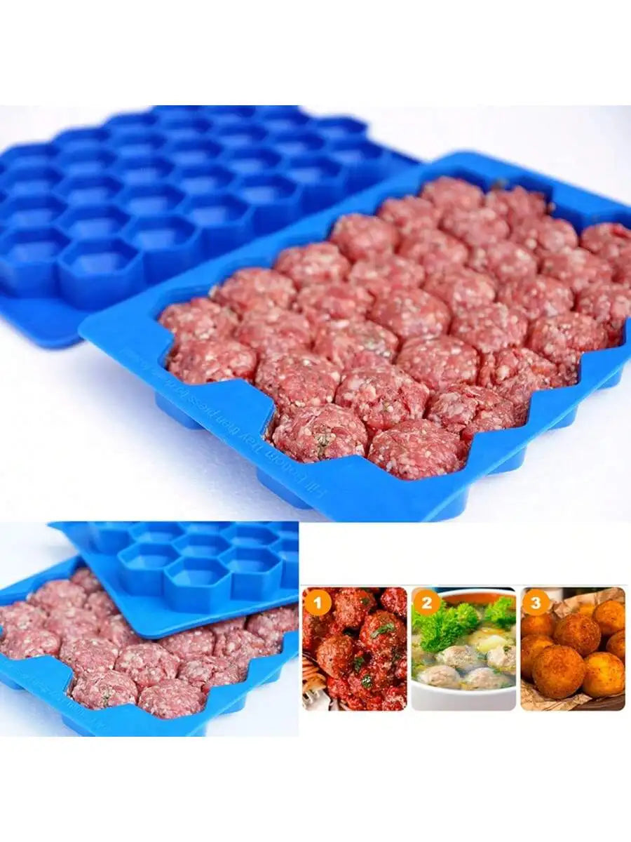37-Grid Silicone Meatball & Rice Ball Maker Shaker Mold Meatball Shaker Mold Qme