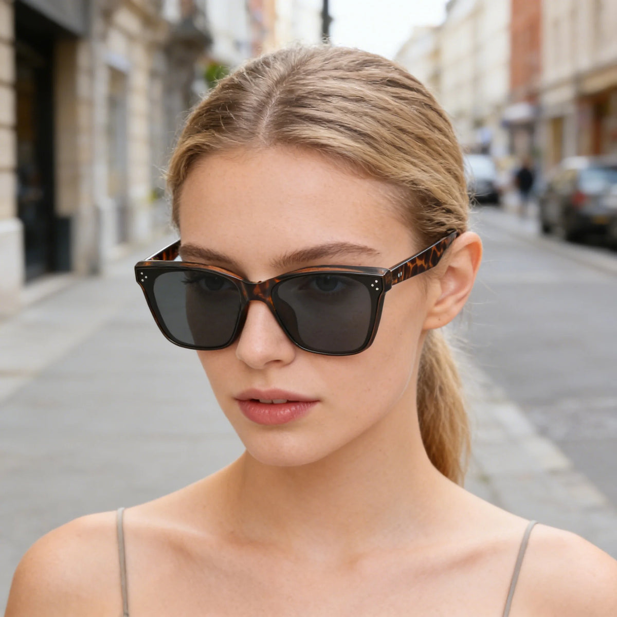 VOPHA S10 Vintage Polygon UV400 Sunglasses – Unisex Big Frame Fashion Sunglasses Qst