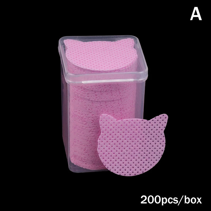 Lash Extension Glue Bottle Cleaner Wipes 200/600 PCS – DIKALU Lash Extension Wipes Qst A Rose red