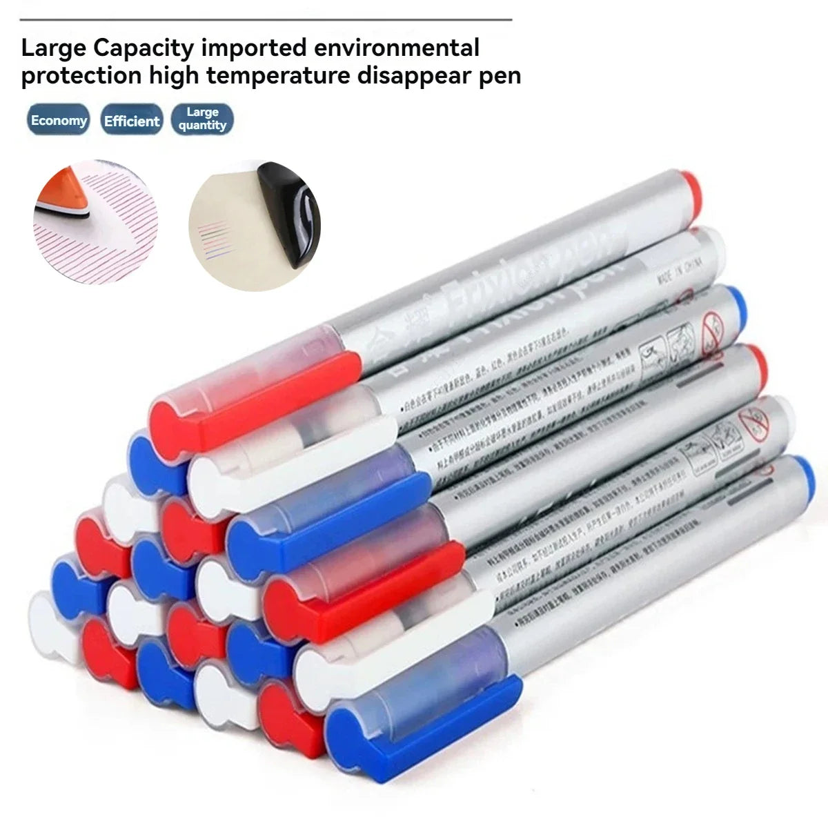 12 Heat Erasable Fabric Markers – Sewing & Dressmaking Pens Fabric Marking Pens Qme