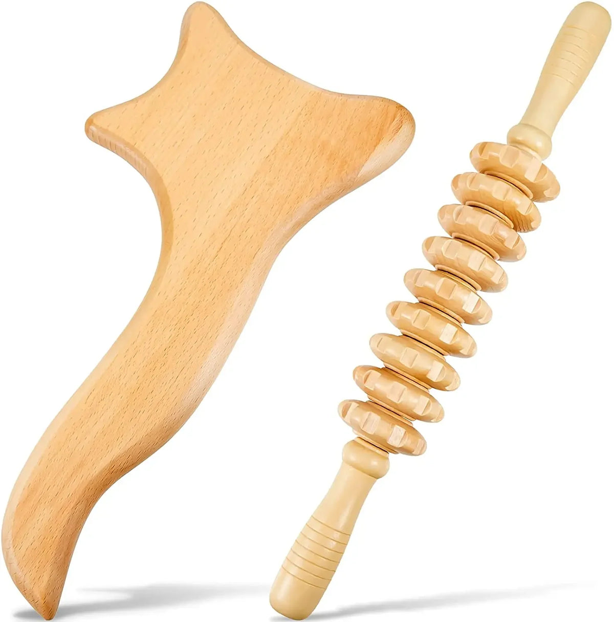 Wooden Therapy Massage Set – Gua Sha & Maderoterapia Tools Wooden Massage Set Qst 2PCS-2