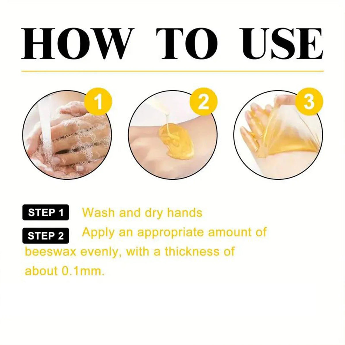 Bee Venom & Chamomile Hand Mask | Natural Plant Ingredients Hand & Foot Mask Qme