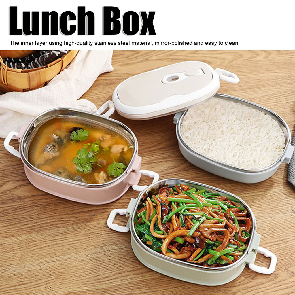 Multi-Layer Stainless Steel Lunch Box – Large Capacity Portable Stainless Steel Lunch Box Qme